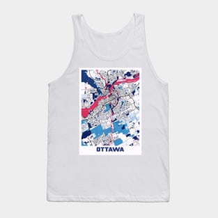 Ottawa - Ontario MilkTea City Map Tank Top